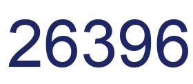 Number 26396 blue image