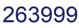 Number 263999 blue image
