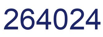 Número 264024 imagen azul
