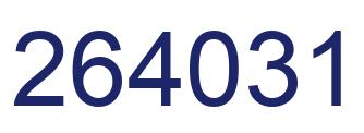 Number 264031 blue image