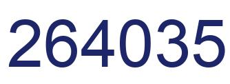 Número 264035 imagen azul