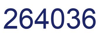 Número 264036 imagen azul