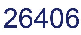 Number 26406 blue image