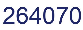 Número 264070 imagen azul