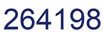 Number 264198 blue image