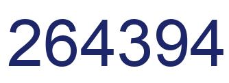 Number 264394 blue image