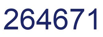 Número 264671 imagen azul