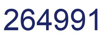 Number 264991 blue image