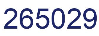 Número 265029 imagen azul