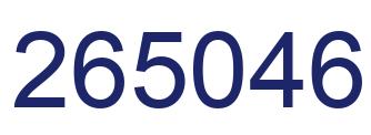 Number 265046 blue image