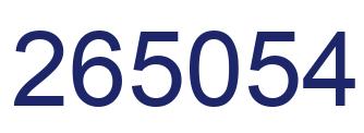 Número 265054 imagen azul