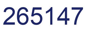 Número 265147 imagen azul