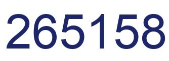Número 265158 imagen azul