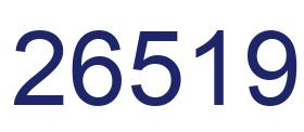 Number 26519 blue image