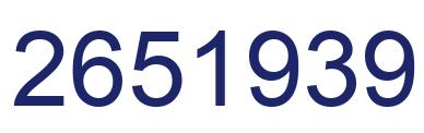 Number 2651939 blue image