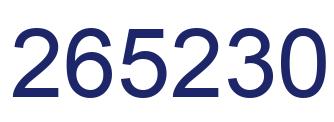 Número 265230 imagen azul