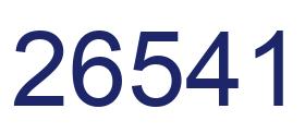 Number 26541 blue image