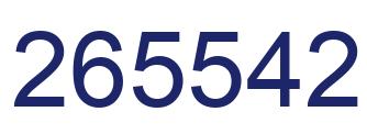 Number 265542 blue image