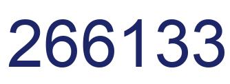 Number 266133 blue image