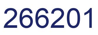 Number 266201 blue image