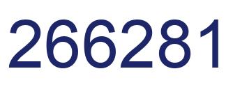 Number 266281 blue image