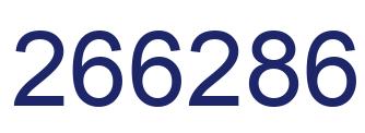 Number 266286 blue image