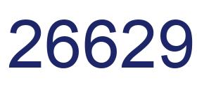 Number 26629 blue image