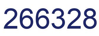 Number 266328 blue image