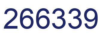 Number 266339 blue image