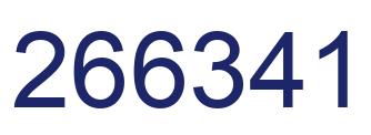 Number 266341 blue image