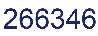 Number 266346 blue image