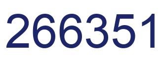 Number 266351 blue image