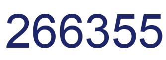 Number 266355 blue image