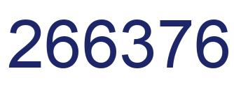 Number 266376 blue image