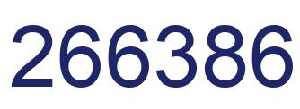 Number 266386 blue image