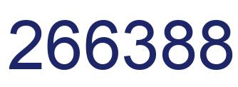 Number 266388 blue image