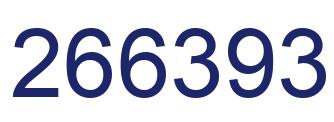 Number 266393 blue image