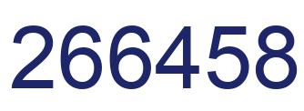 Number 266458 blue image