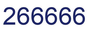 Número 266666 imagen azul