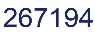 Number 267194 blue image