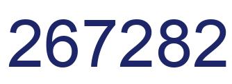 Number 267282 blue image
