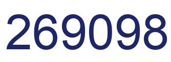 Number 269098 blue image
