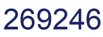 Número 269246 imagen azul