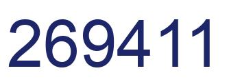 Número 269411 imagen azul