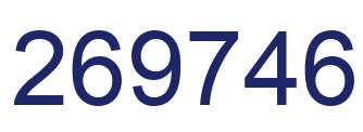 Number 269746 blue image