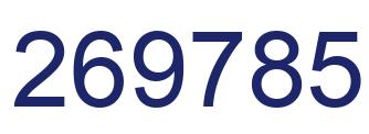 Número 269785 imagen azul