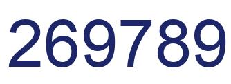 Número 269789 imagen azul