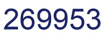 Number 269953 blue image