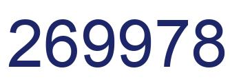 Number 269978 blue image