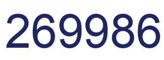 Number 269986 blue image